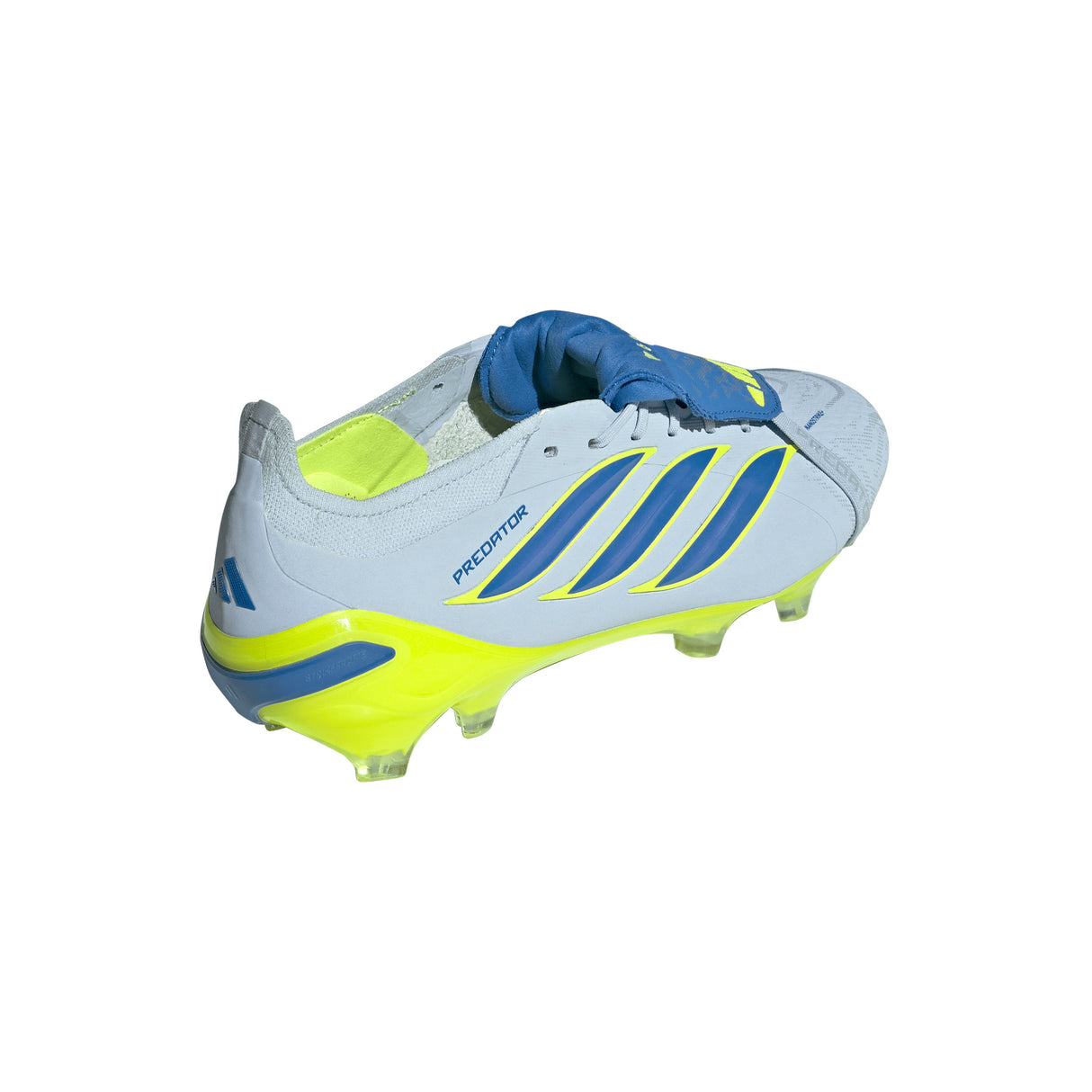 adidas Predator Elite Fold-Over Tongue FG Firm Ground Men's Soccer Cleats -Sky/Blue/Yellow