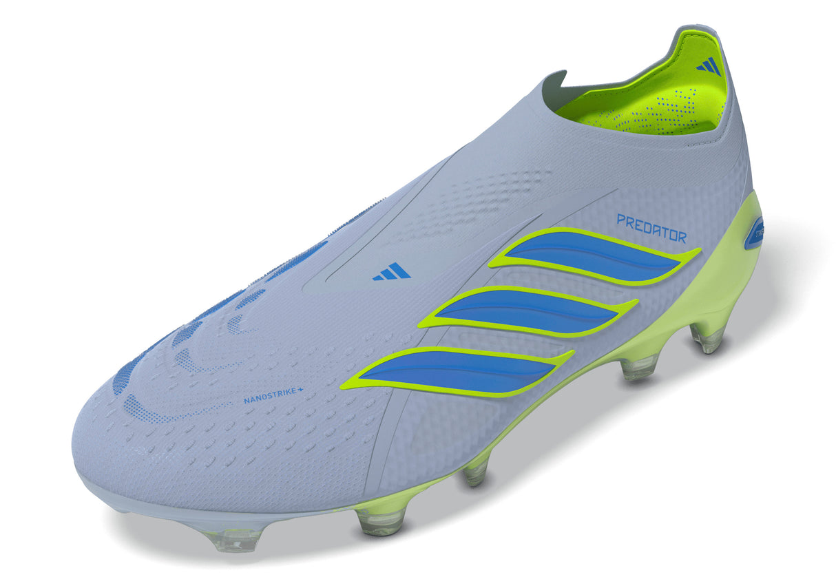 adidas Predator Elite Laceless FG Firm Ground Men's Soccer Cleats - Sky/Blue/Yellow