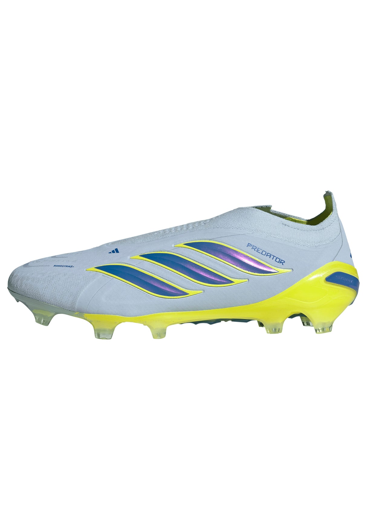 adidas Predator Elite Laceless FG Firm Ground Men's Soccer Cleats - Sky/Blue/Yellow