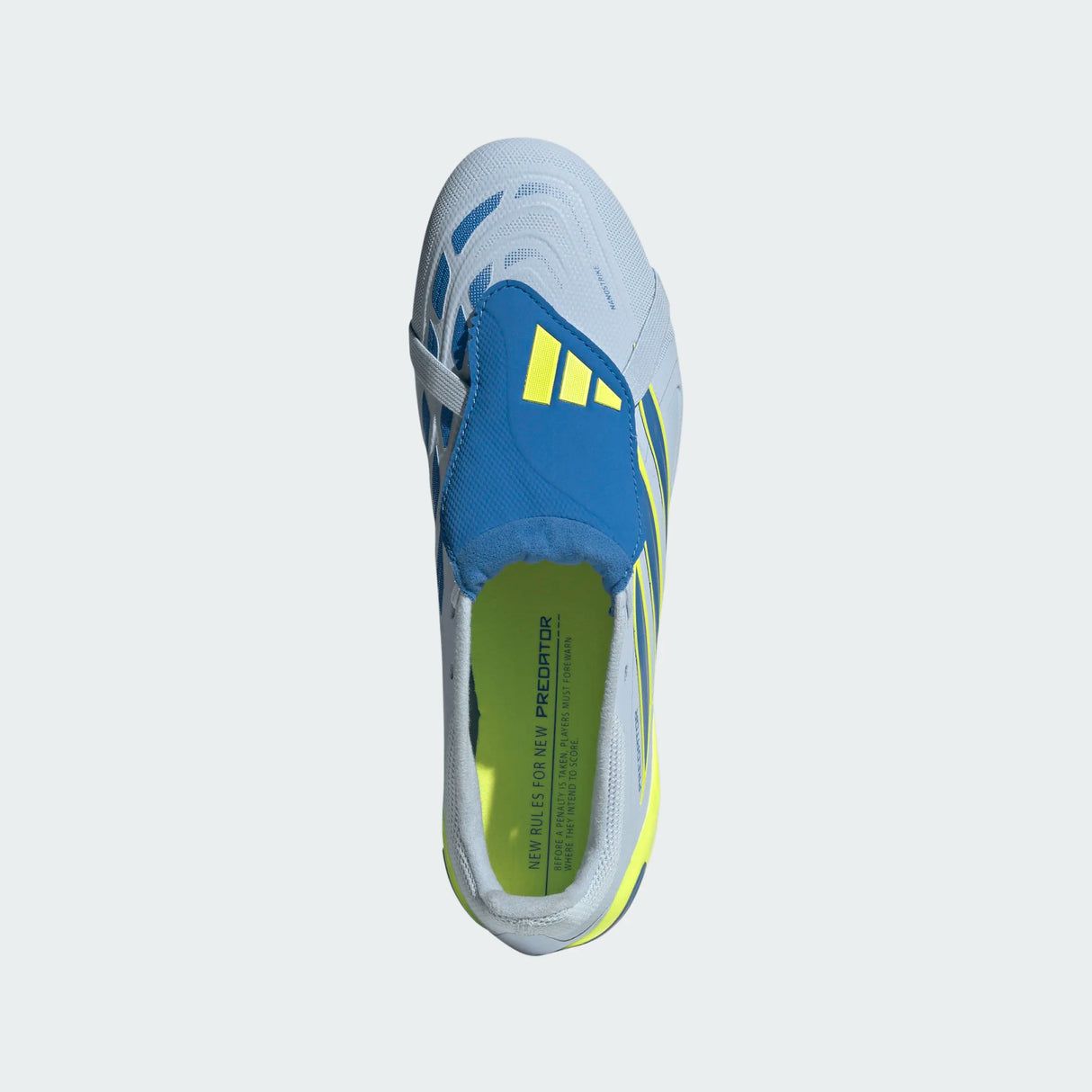 adidas Predator League Fold-Over Tongue FG Firm Ground Men's Soccer Cleats - Sky/Blue/Yellow