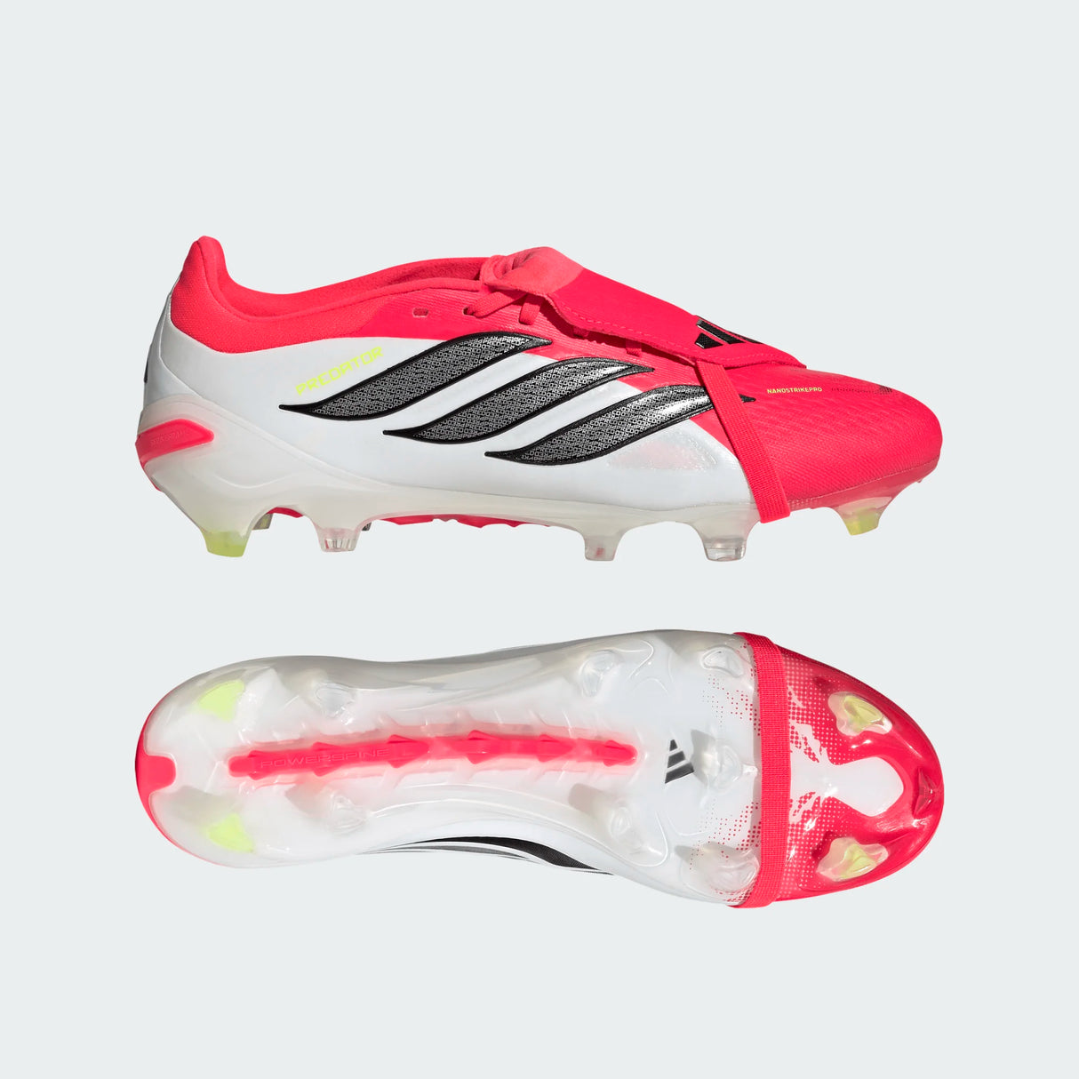 adidas Predator Pro Fold-Over Tongue FG Firm Ground Men's Soccer Cleats - Lucid Red/Black/White