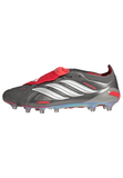 adidas Predator Elite Fold-Over Tongue AG Men's Soccer Cleats - Grey/Red