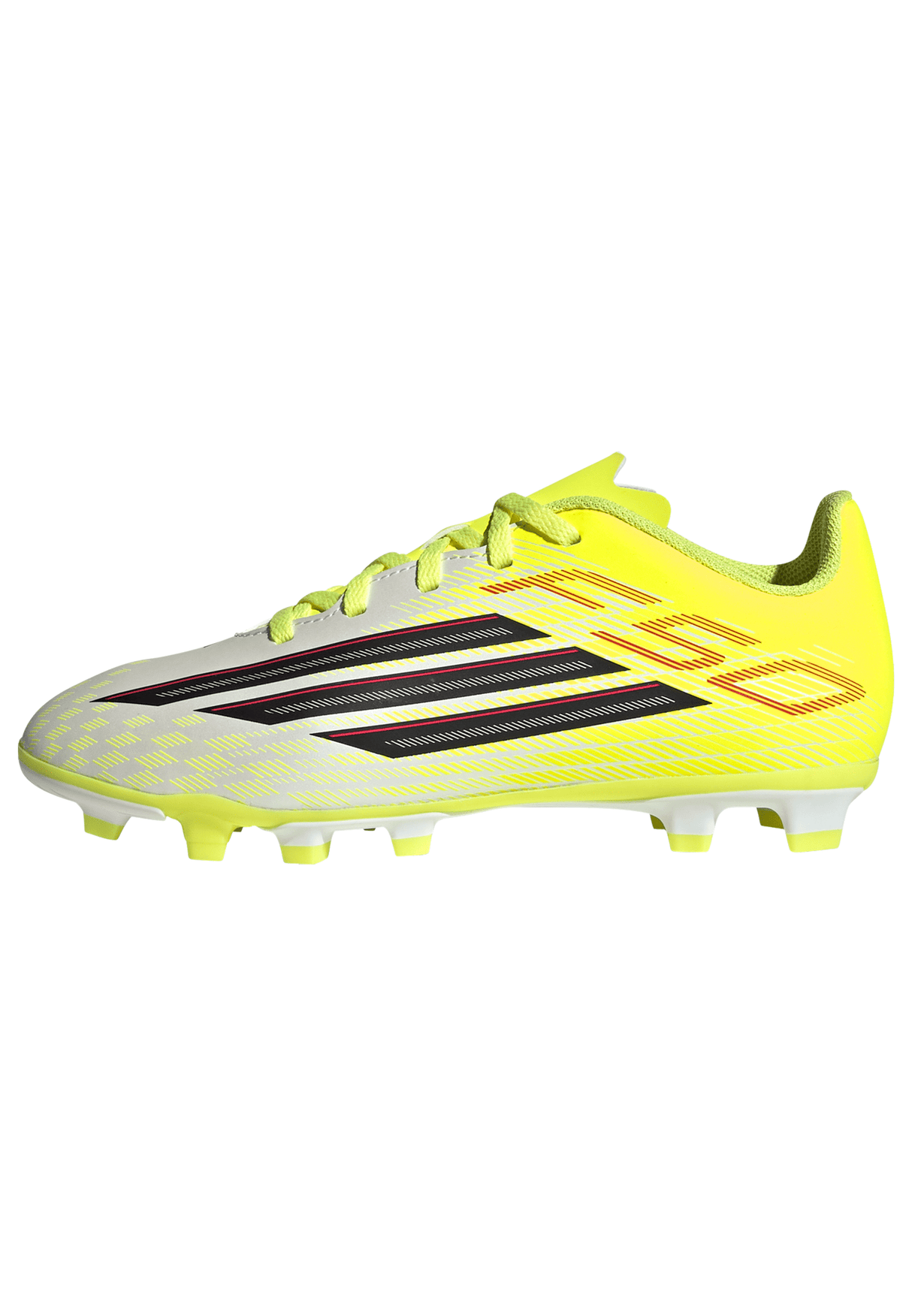 adidas F50 Club FG/MG Firm Ground/Multi Ground Youth Soccer Cleats - Yellow/Black/Red