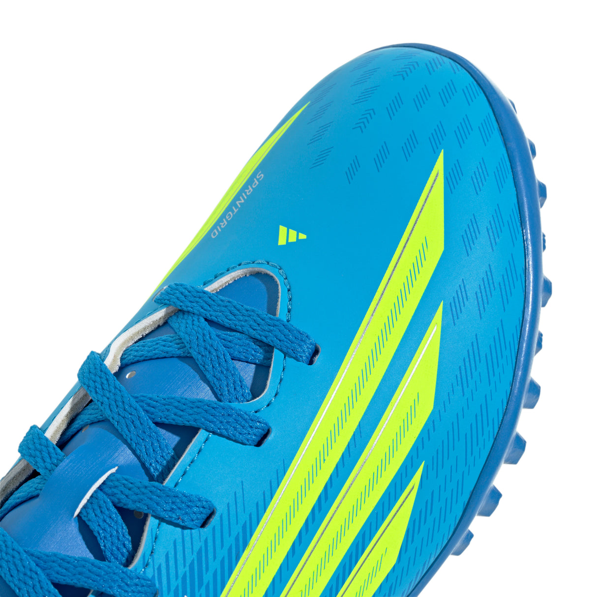 Zapatillas de fútbol adidas F50 Club TF para césped artificial - Azul/Amarillo/Aqua