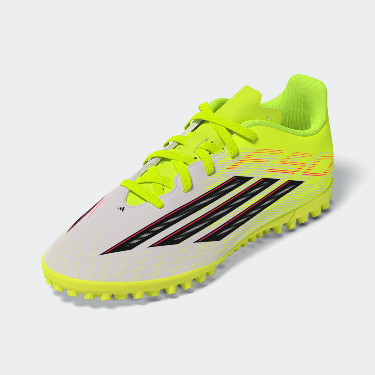 adidas F50 Club TF Turf Youth Soccer Cleats - Solar Yellow/Black/Lucid Red