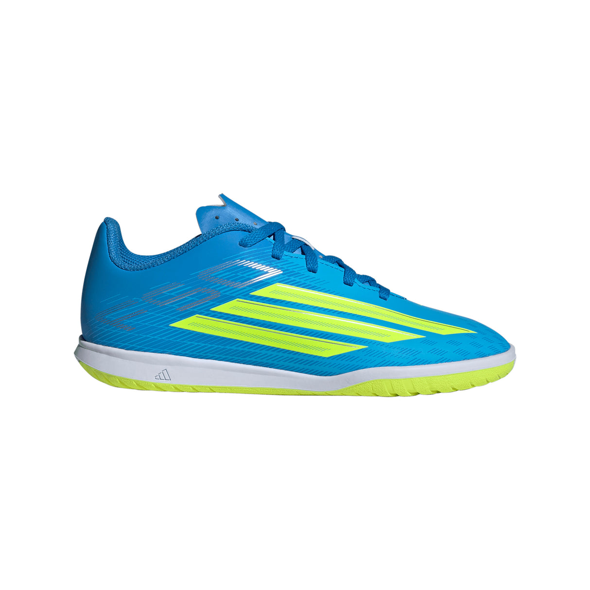 adidas F50 Club IN Indoor Youth Soccer Shoes - Blue/Yellow/Aqua