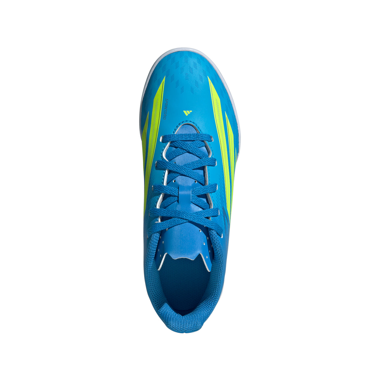 adidas F50 Club IN Indoor Youth Soccer Shoes - Blue/Yellow/Aqua