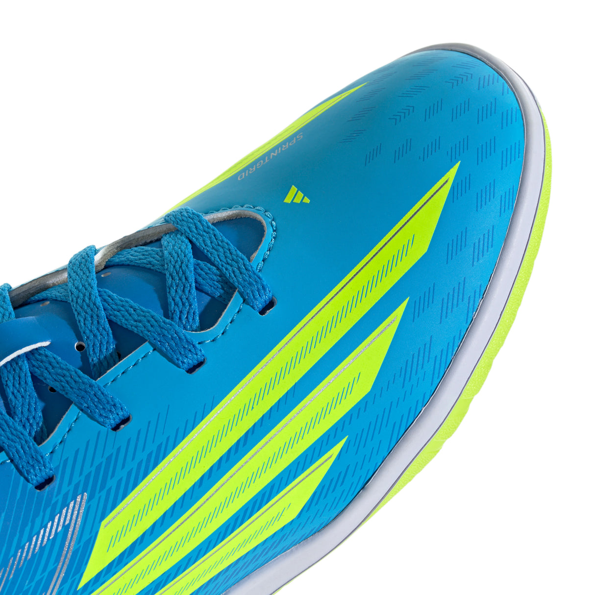 adidas F50 Club IN Indoor Youth Soccer Shoes - Blue/Yellow/Aqua