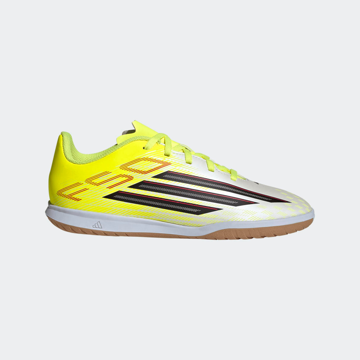 adidas F50 Club IN Indoor Youth Soccer Shoes - Solar Yellow/Black/Lucid Red
