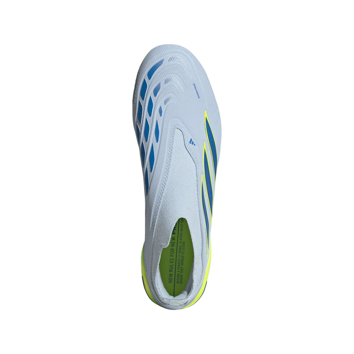 adidas Predator League Laceless FG Firm Ground Men's Soccer Cleats -Sky/Blue/Yellow