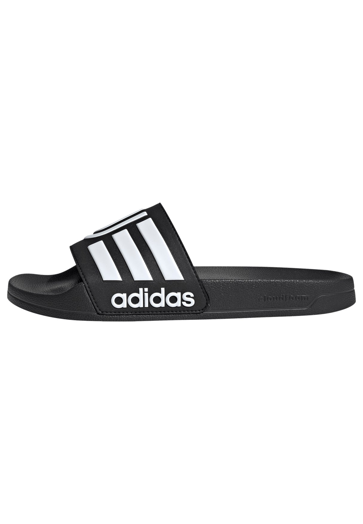 Chanclas de ducha de fútbol Adidas Juventus Adilette - Negro/Blanco