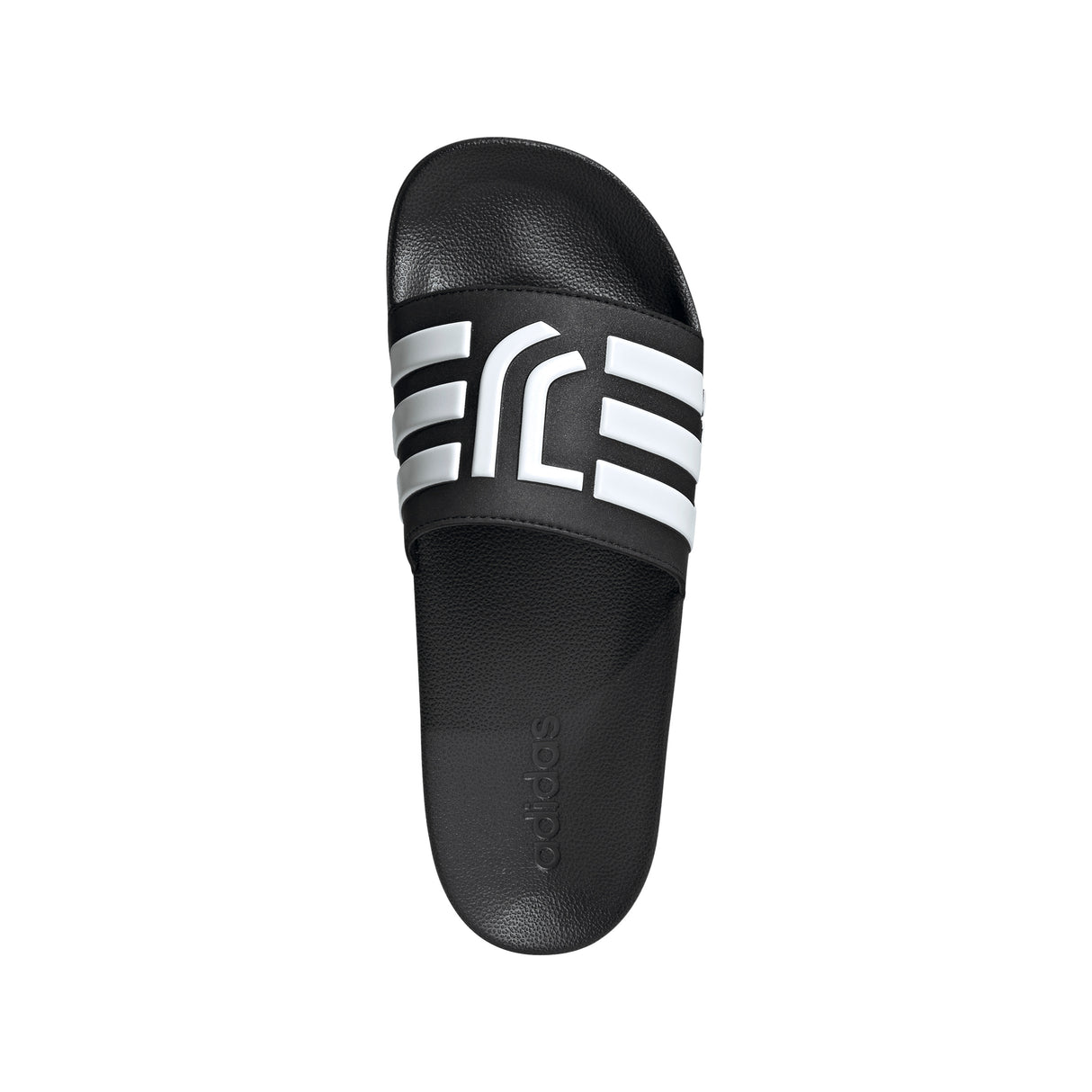 Chanclas de ducha de fútbol Adidas Juventus Adilette - Negro/Blanco