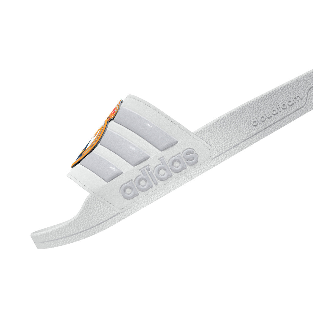 adidas Real Madrid Adilette Shower Soccer Slides - White