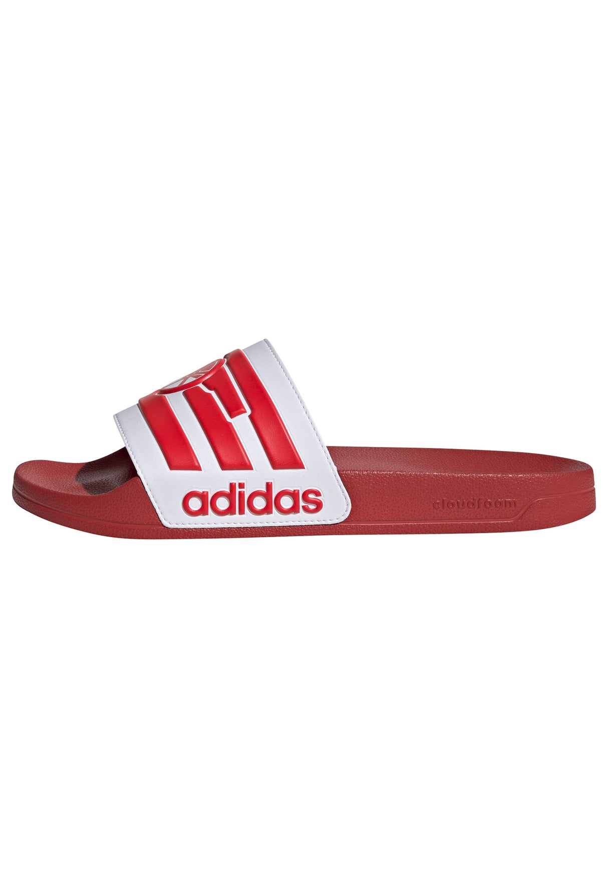 adidas Arsenal Adilette Shower Soccer Slides - Red/White