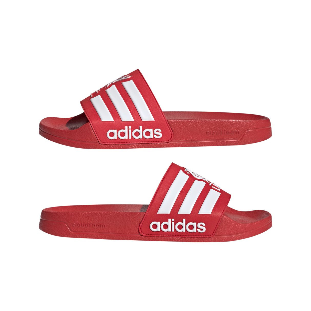 adidas Liverpool Adilette Shower Soccer Slides - Red/White