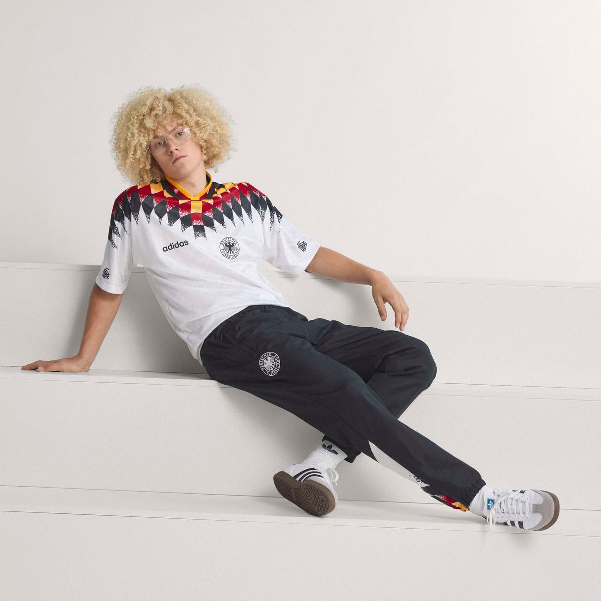 adidas Germany Track 1994 Men's Soccer Pants - Black/White