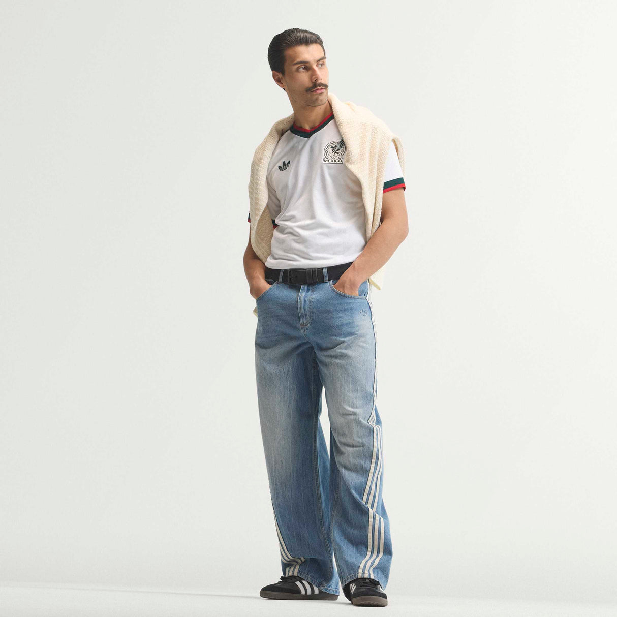 adidas Mexico Away Authentic Men's Soccer Jersey 2026 - White