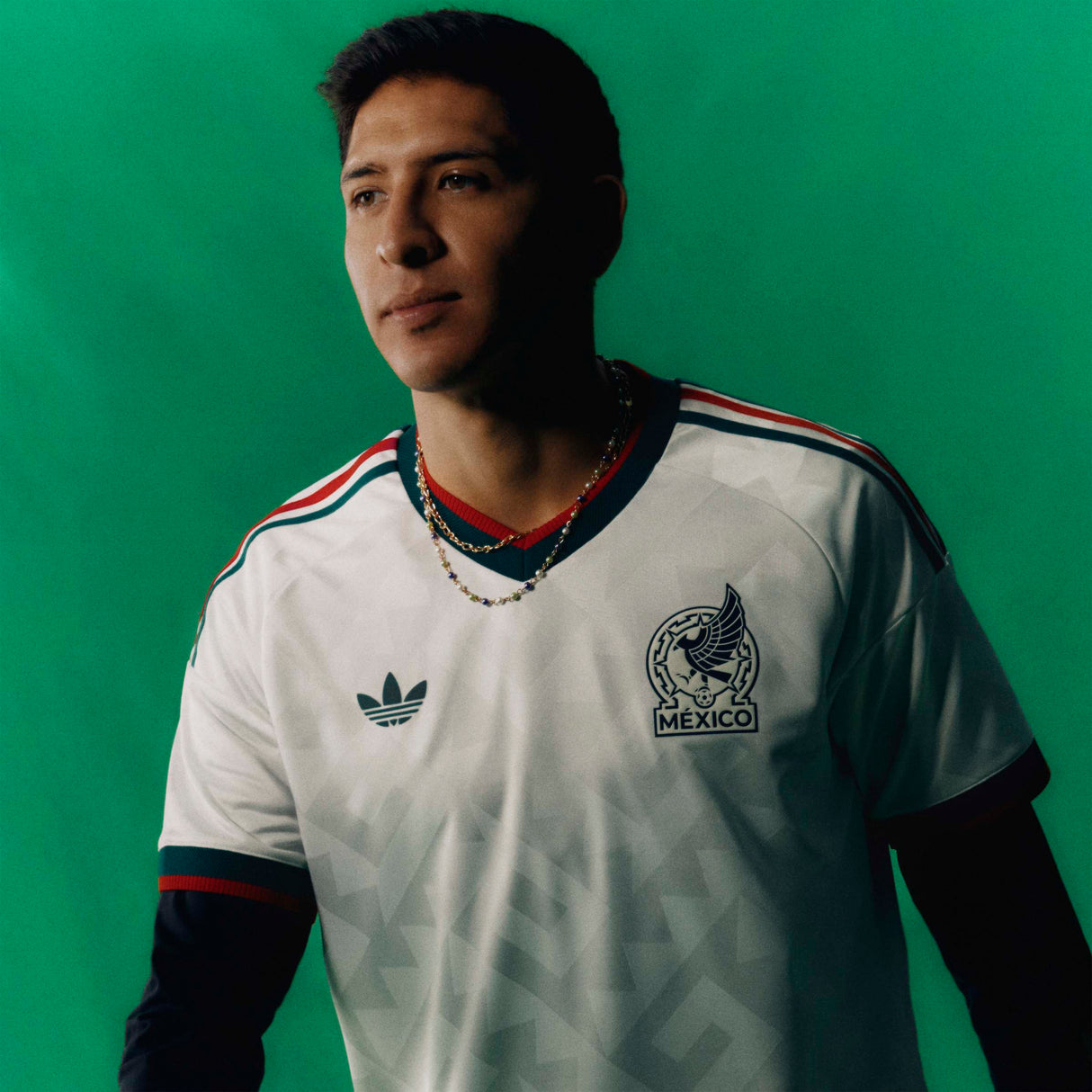 adidas Mexico Away Authentic Men's Soccer Jersey 2026 - White