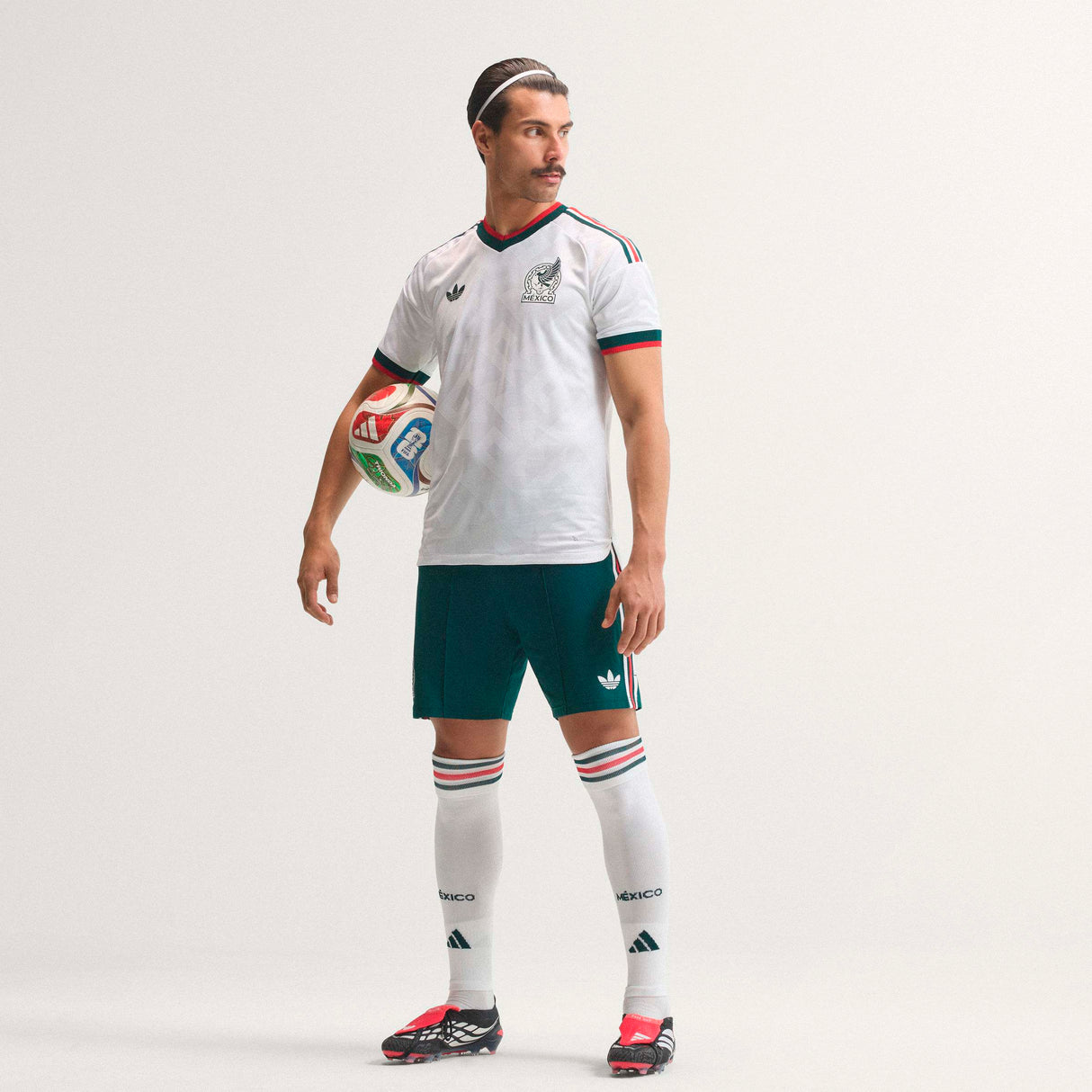 adidas Mexico Away Authentic Men's Soccer Jersey 2026 - White