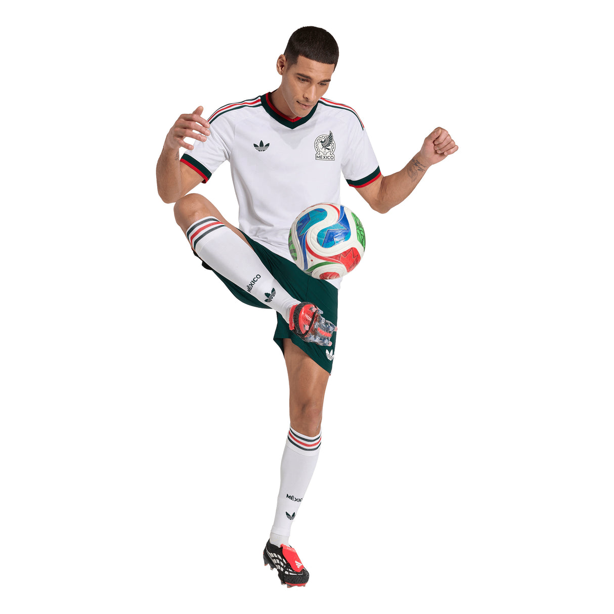 adidas Mexico Away Authentic Men's Soccer Jersey 2026 - White