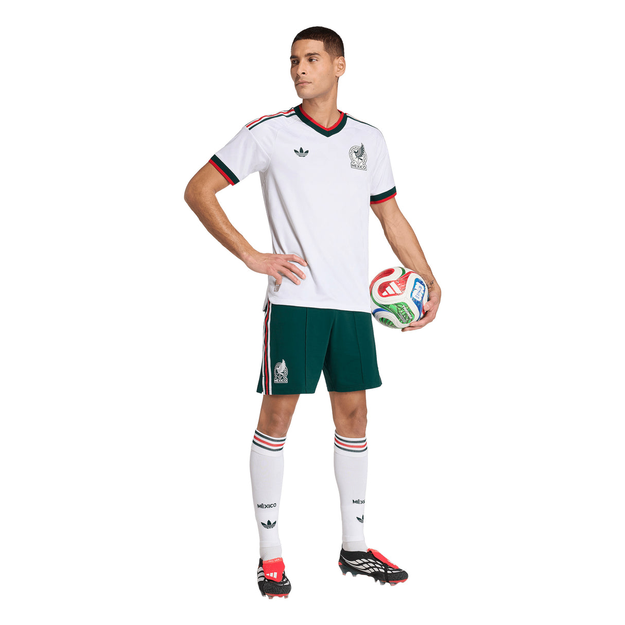 adidas Mexico Away Authentic Men's Soccer Jersey 2026 - White