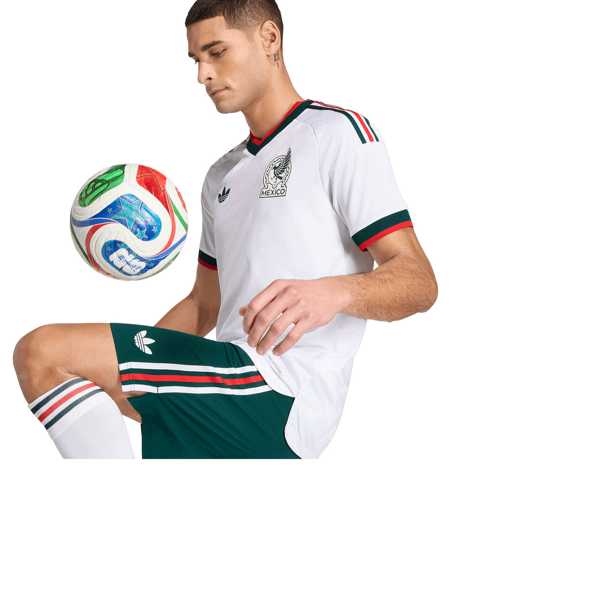 adidas Mexico Away Authentic Men's Soccer Jersey 2026 - White
