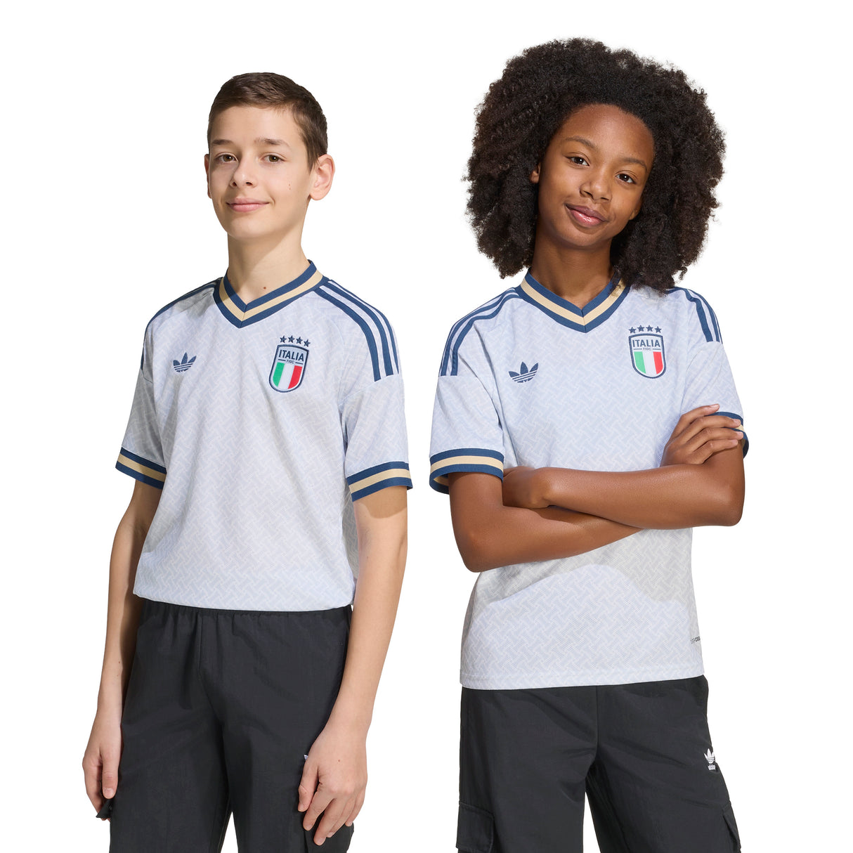 Camiseta de Fútbol de Visita Italia adidas para Jóvenes 2026 - Azul