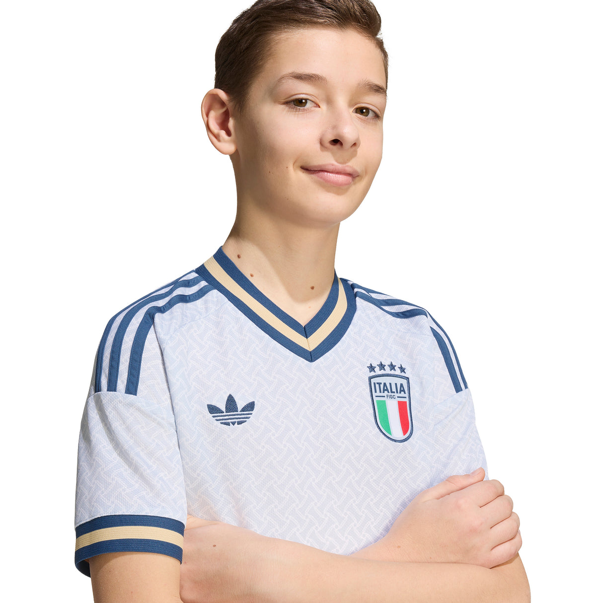 Camiseta de Fútbol de Visita Italia adidas para Jóvenes 2026 - Azul