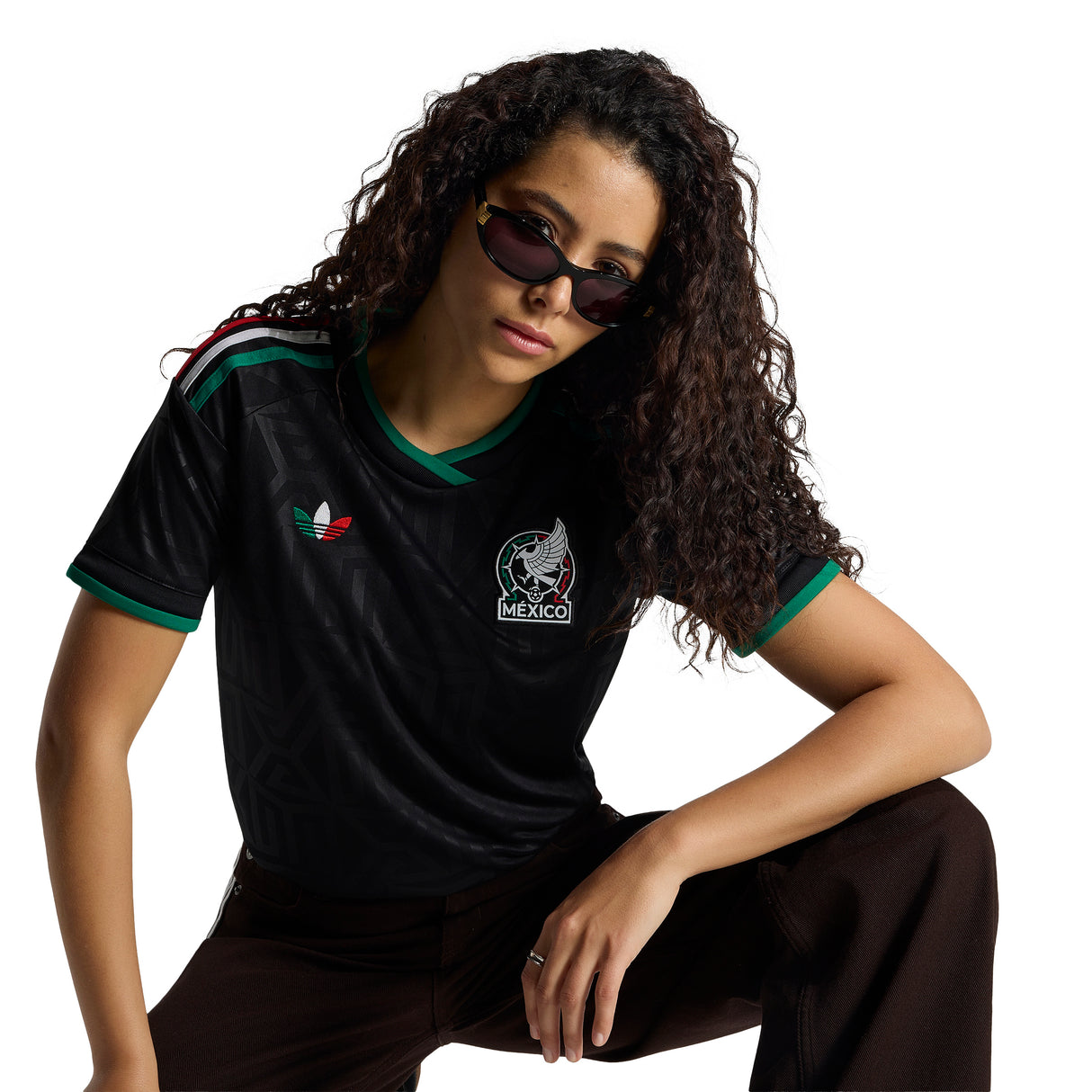 adidas Mexico Third Women's Soccer Jersey 26 - Black