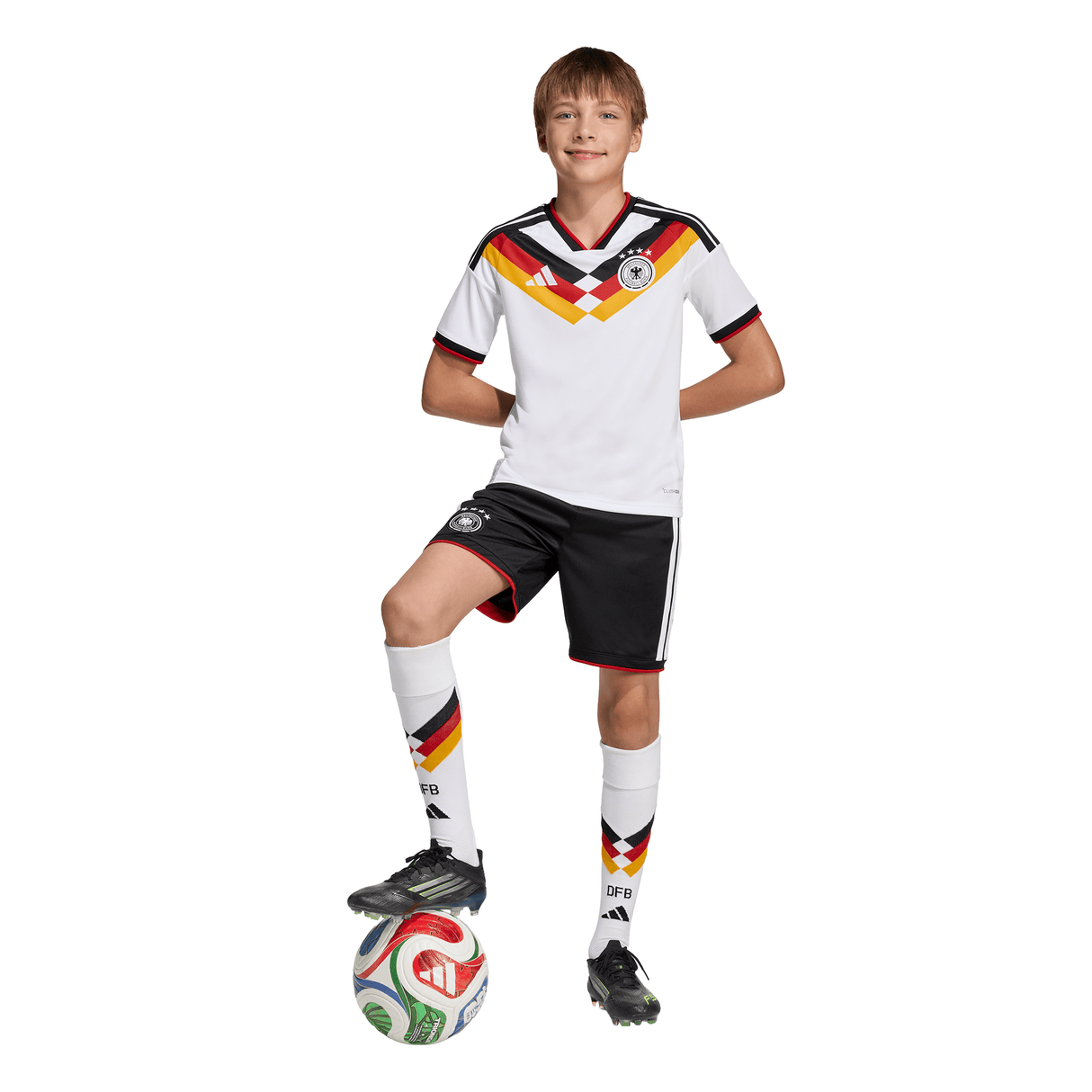 adidas Germany Home Youth Soccer Jersey 26 - White