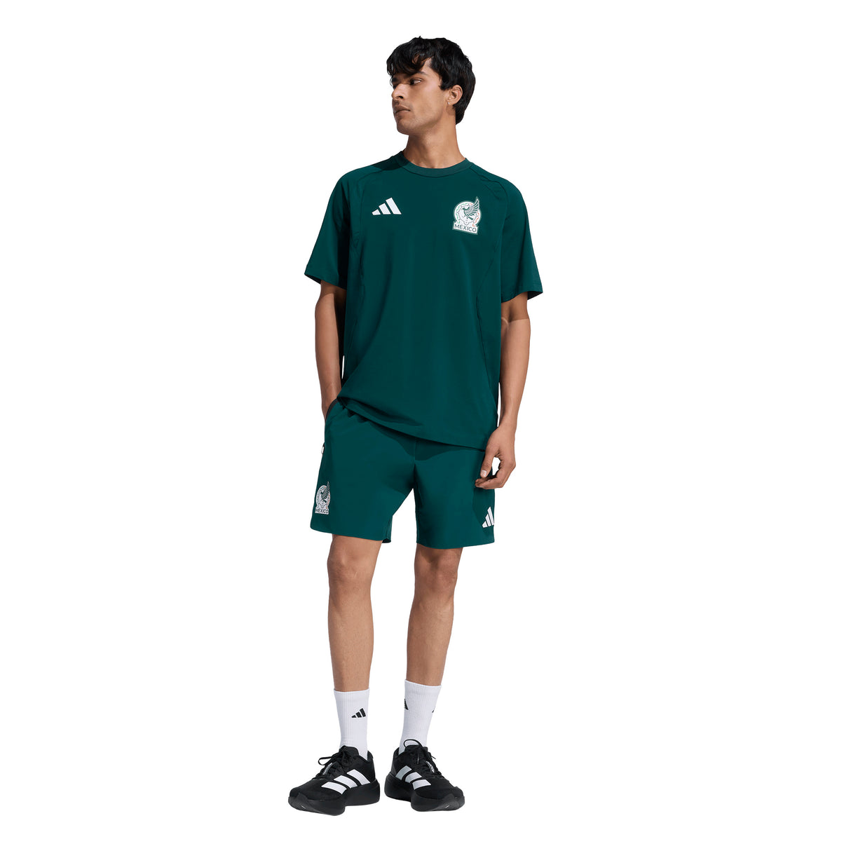 adidas Mexico Tiro Travel Men's Soccer Shorts - Green