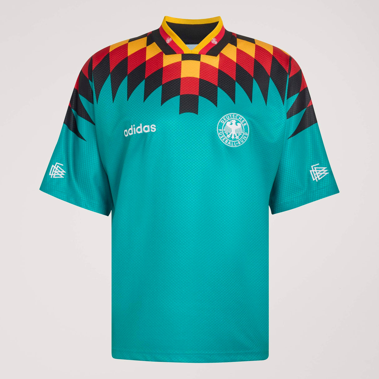 Camiseta de fútbol para hombre adidas Alemania Visitante 1994 - Verde/Negro/Rojo