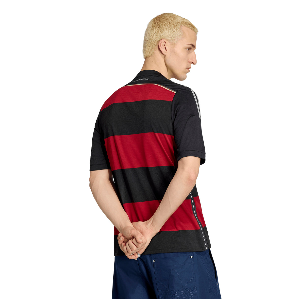 Camiseta de fútbol para hombre adidas Alemania Visitante 2014 - Negro/Rojo/Blanco