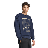 adidas Real Madrid Heritage Crew Men's Sweat - Navy