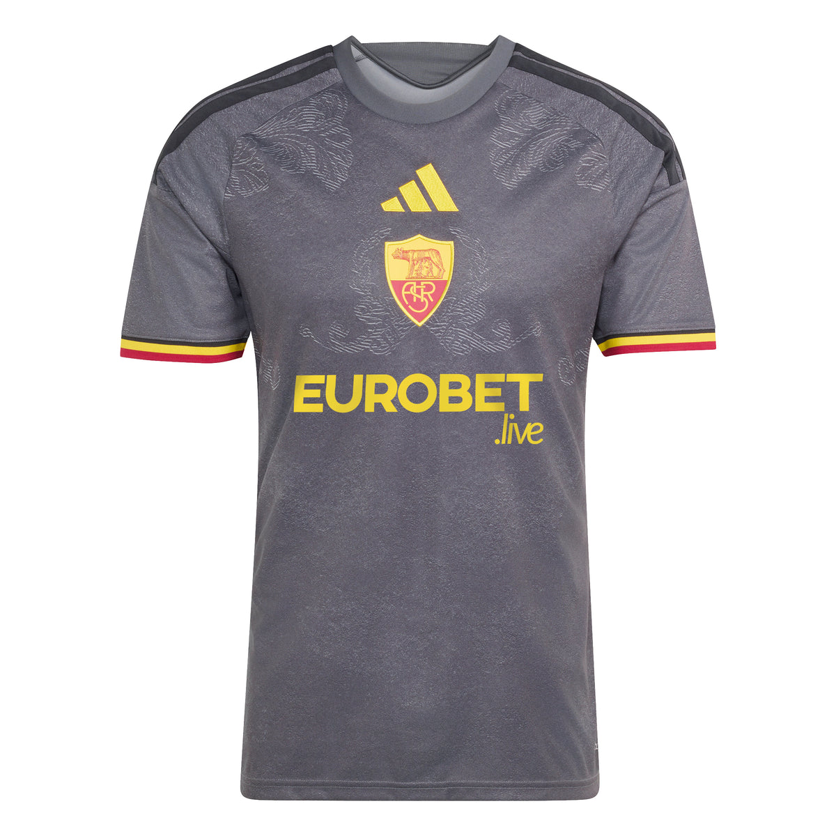 adidas AS Roma Third Men's Soccer Jersey 26/27 - Grey