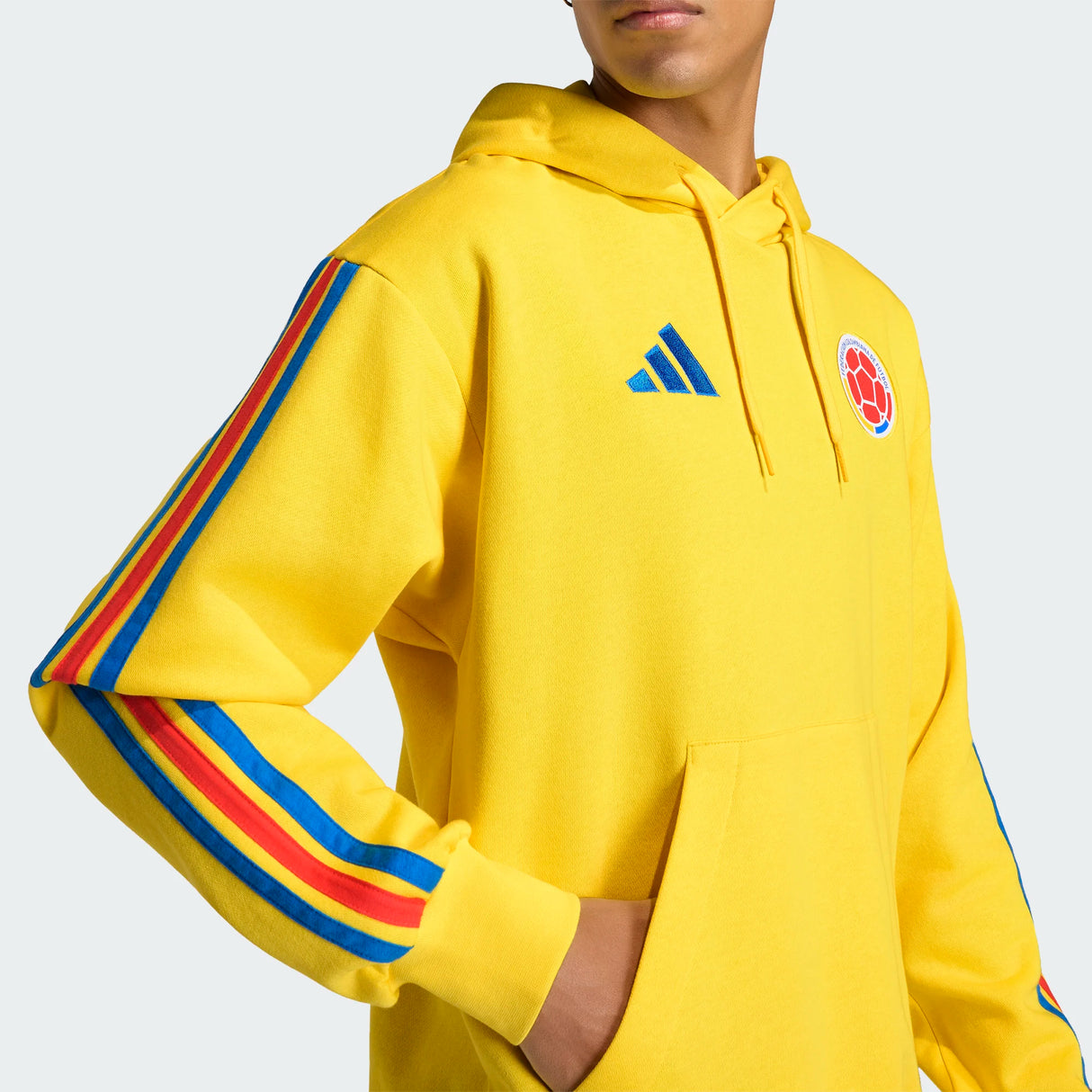 adidas Colombia DNA Soccer Fleece Hoodie - Yellow
