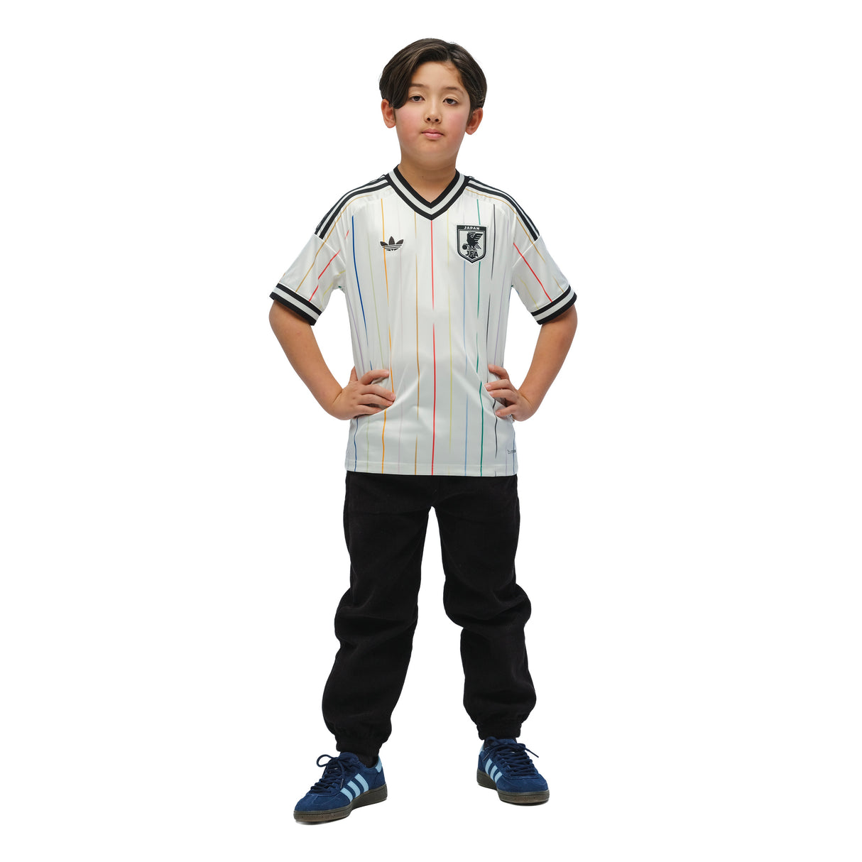 adidas Japan Away Youth Soccer Jersey 2026 - White/Black