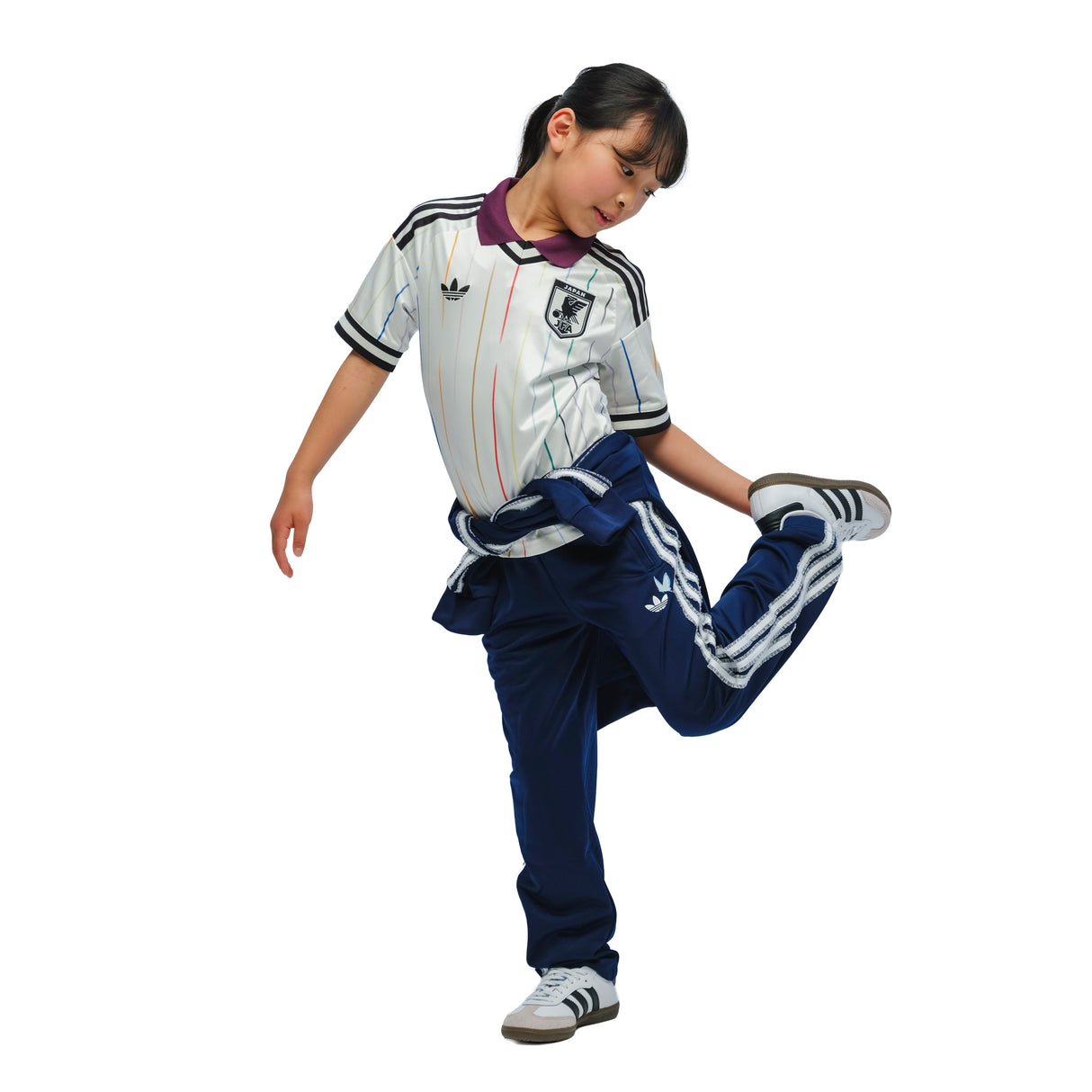 adidas Japan Away Youth Soccer Jersey 2026 - White/Black