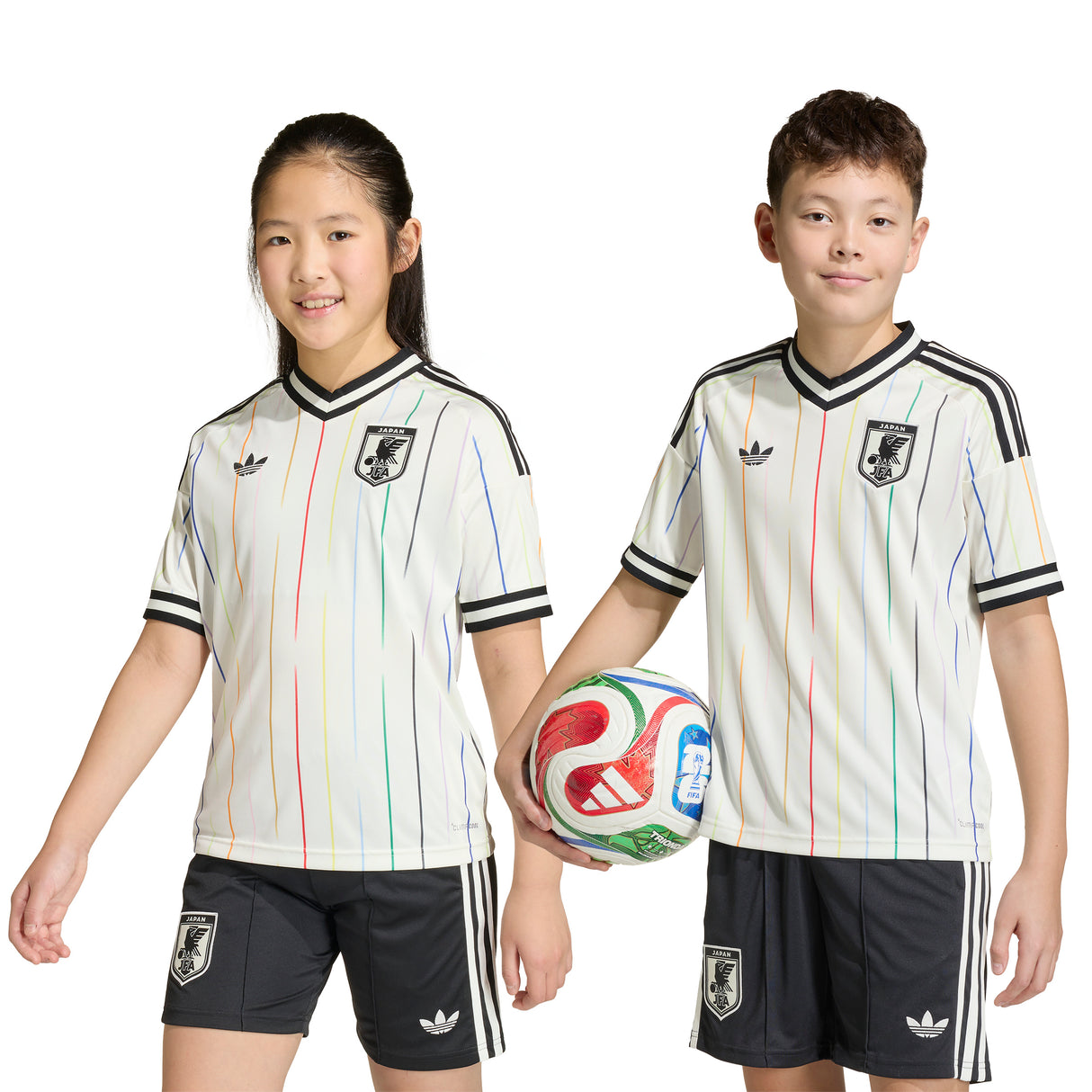 adidas Japan Away Youth Soccer Jersey 2026 - White/Black