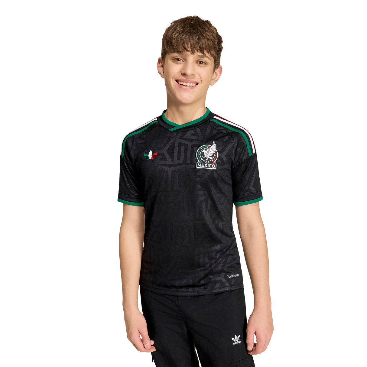 adidas Mexico Third Youth Soccer Jersey 26 - Black