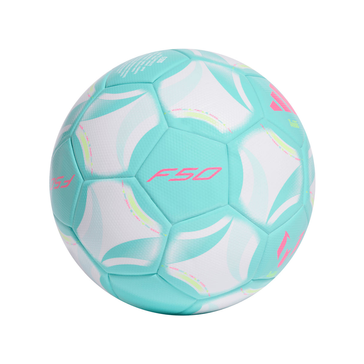 adidas Messi League Soccer Ball - White/Aqua
