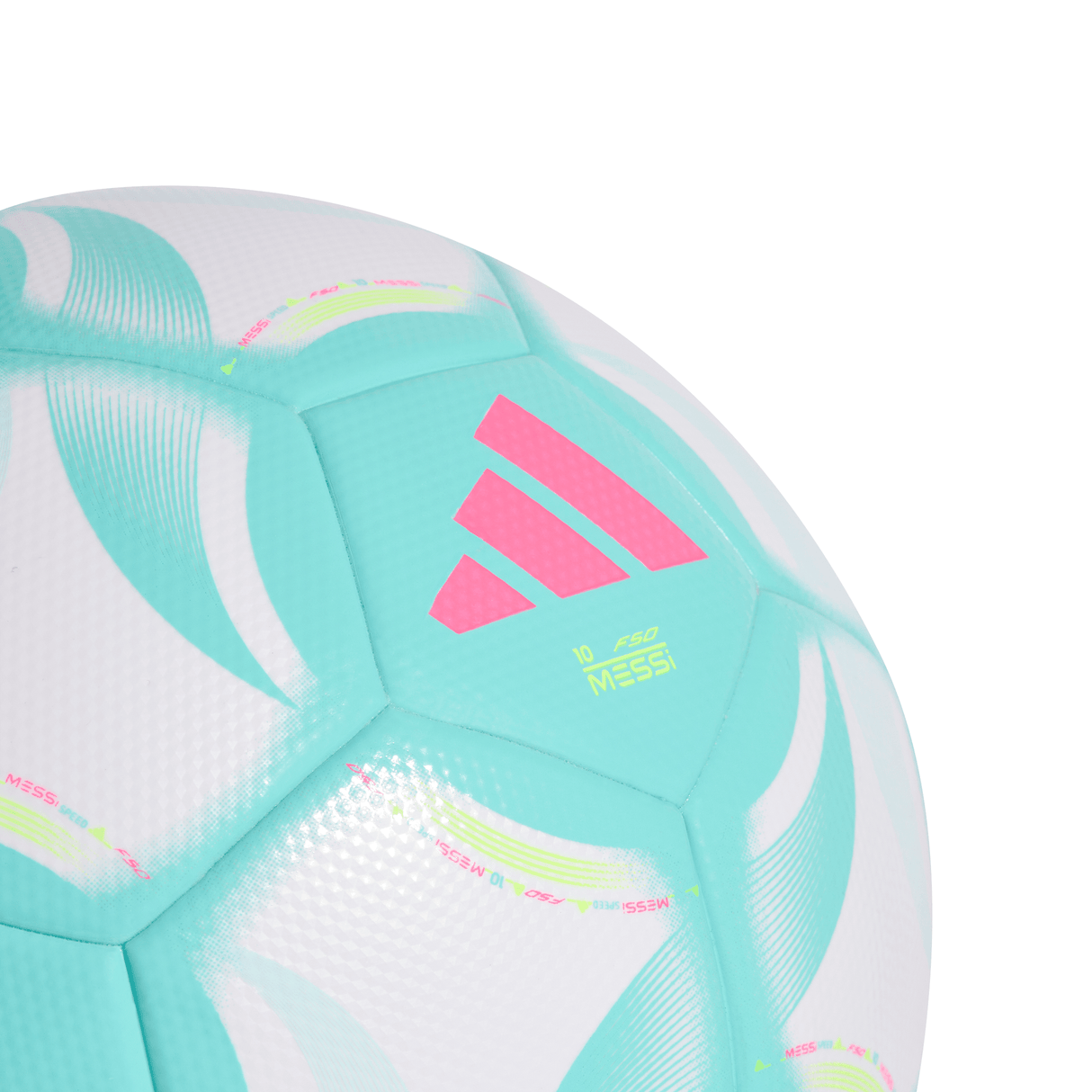 adidas Messi League Soccer Ball - White/Aqua