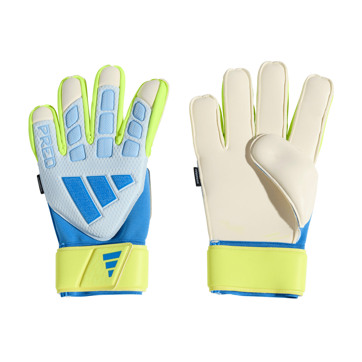 Guantes de portero adidas Predator Match Fingersave - Cielo/Azul/Amarillo