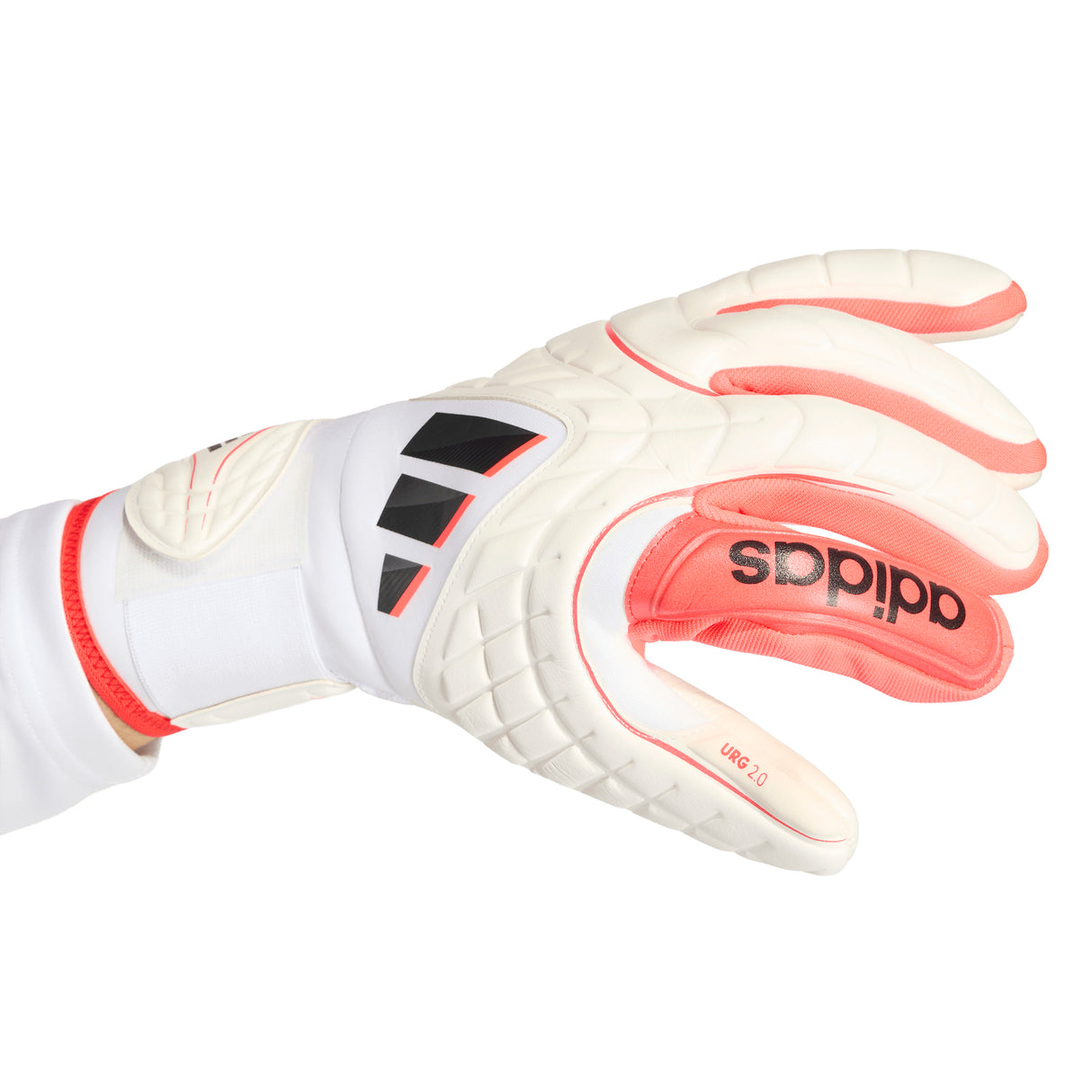 adidas Copa Pro Fingersave Goalkeeper Soccer Glove - White/Red/Black