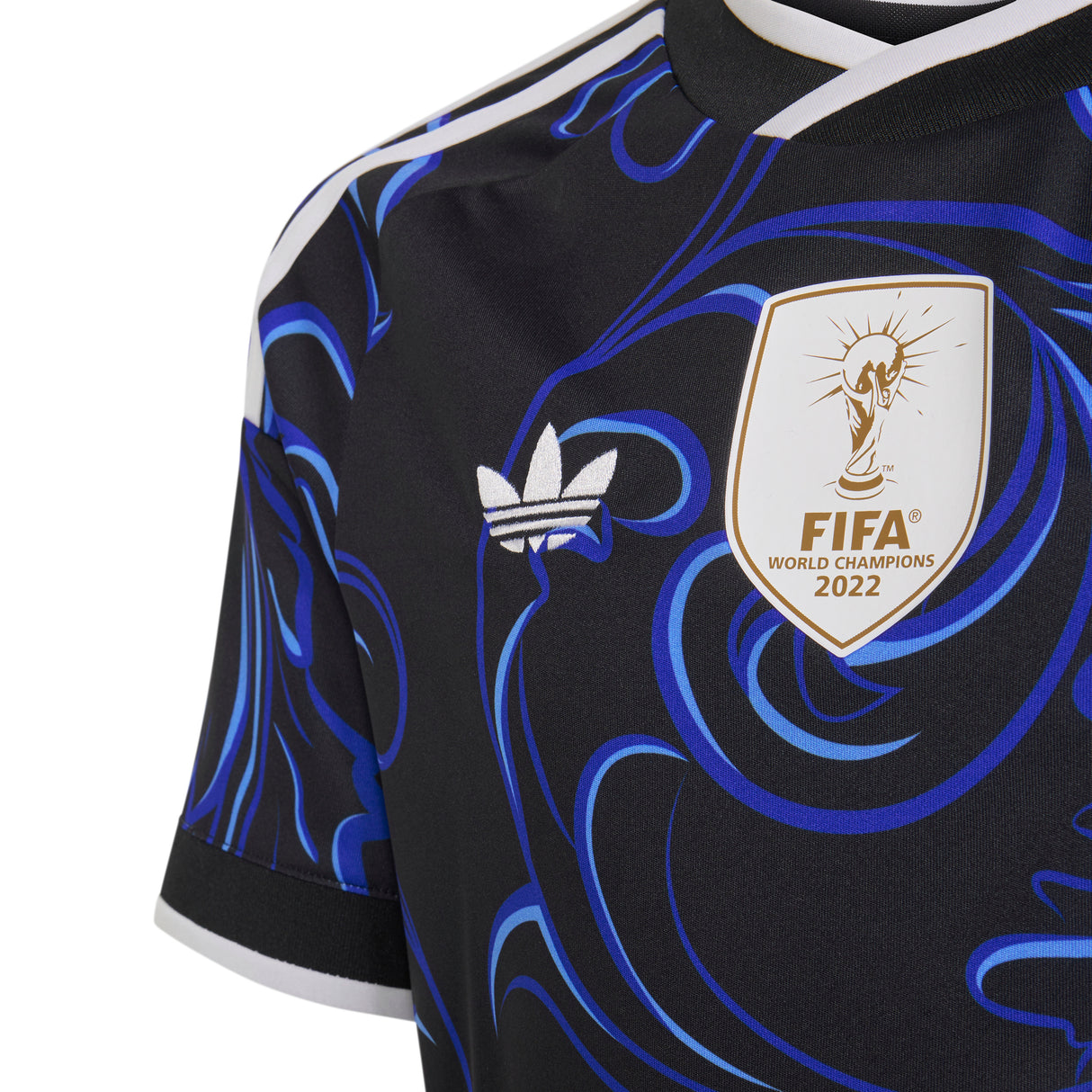 adidas Argentina Away Youth Soccer Jersey 2026 - Black/Blue