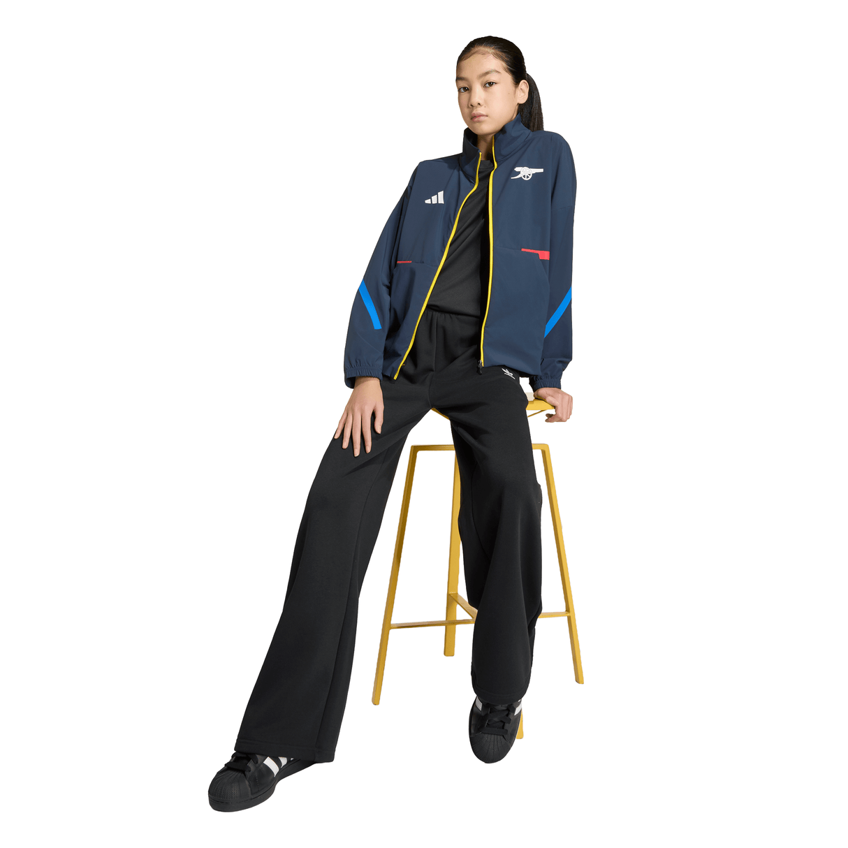 adidas Arsenal FC Z.N.E Youth Anthem Soccer Jacket - Navy