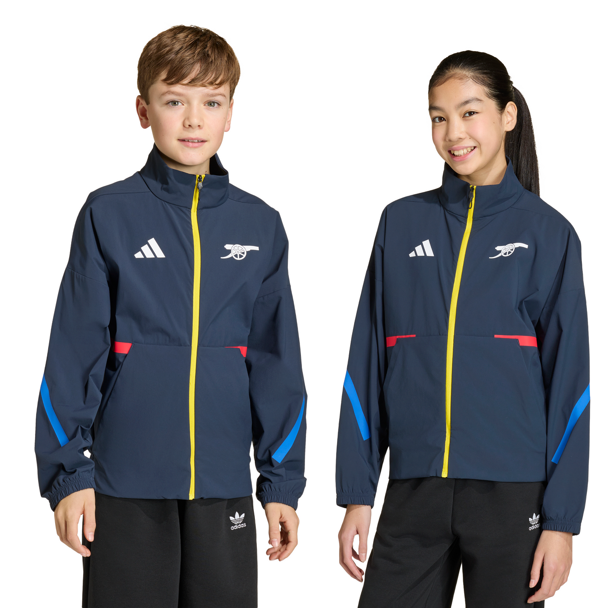 adidas Arsenal FC Z.N.E Youth Anthem Soccer Jacket - Navy