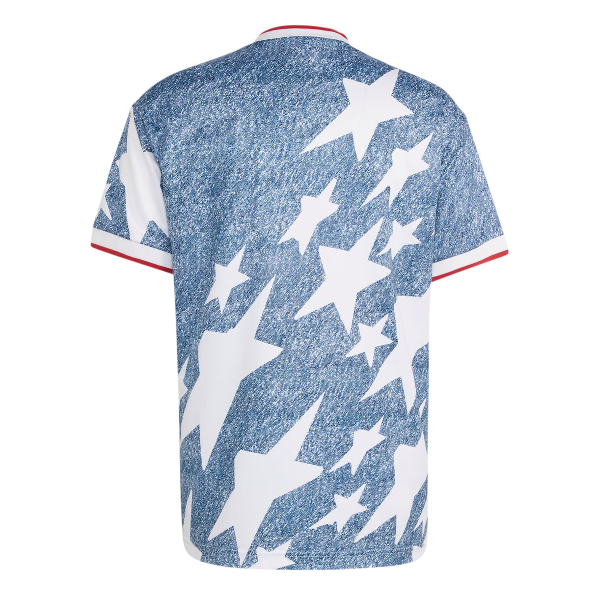 adidas Denim Graphic Soccer Jersey - White/Blue