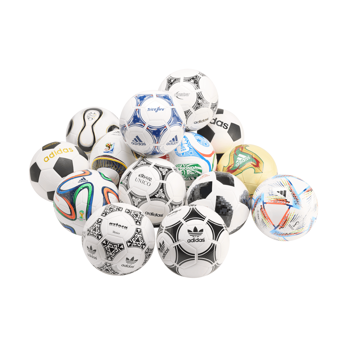 adidas Historical Set World Cup Soccer Ball - Multicolor