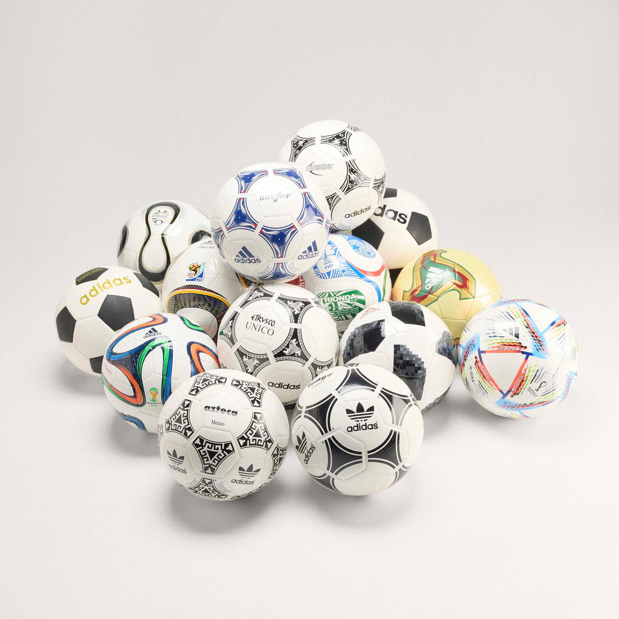 adidas Historical Set World Cup Soccer Ball - Multicolor